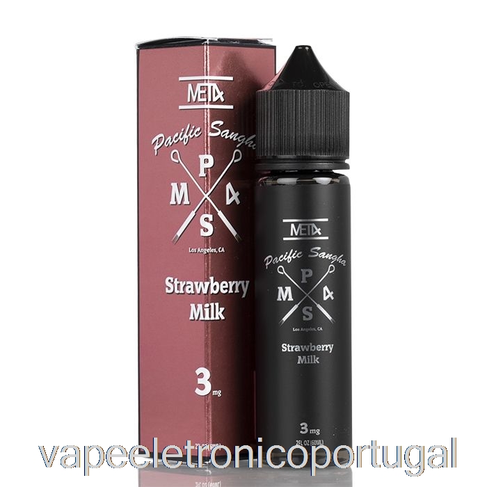 Vape Eletrônico Pacific Sangha - Leite De Morango Por Met4 Vapor - 60ml 6mg
